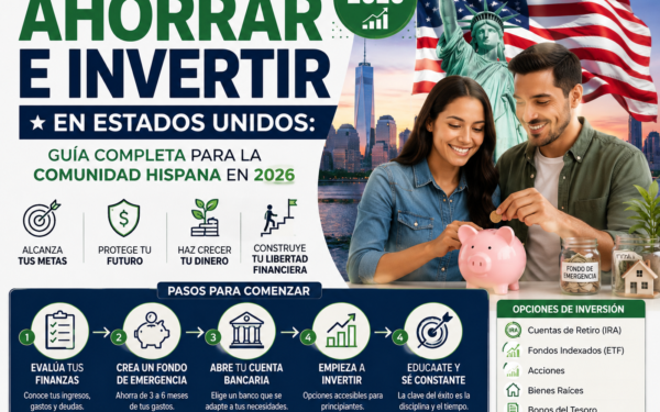 Cómo Empezar a Ahorrar e Invertir en Estados Unidos: Guía Completa para la Comunidad Hispana en 2026