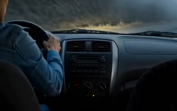 La mujer del asiento trasero